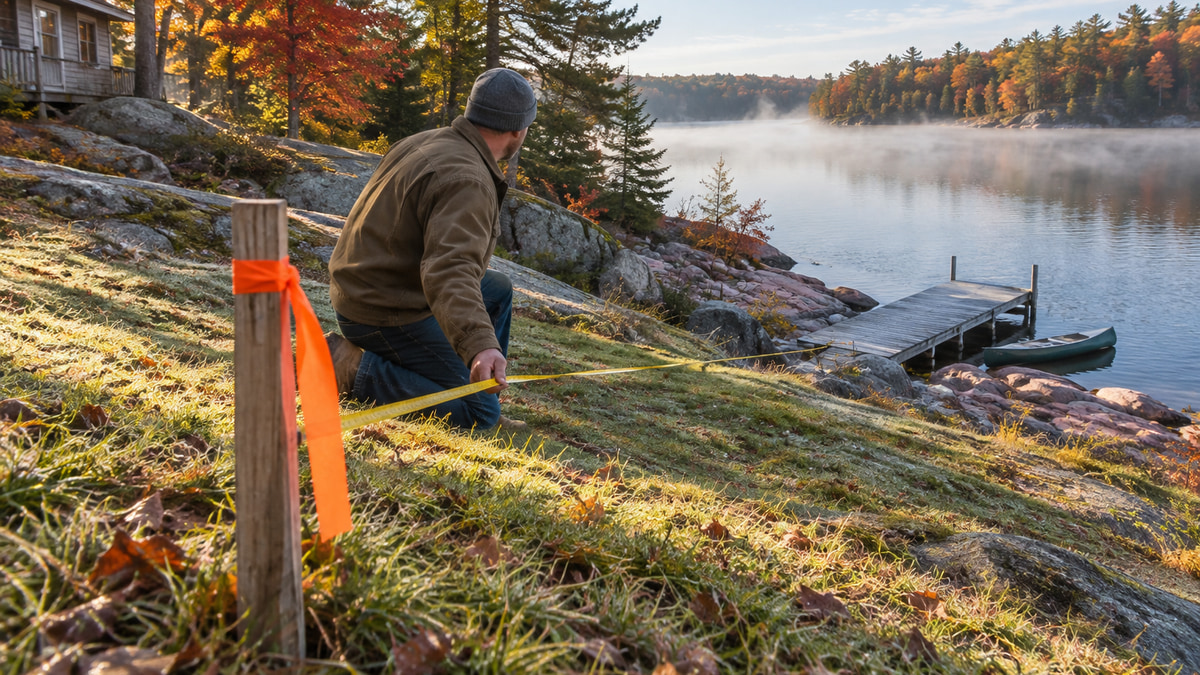 feature image of Buying Waterfront in Eastern Ontario: When Your Lot Stops Short of the Water